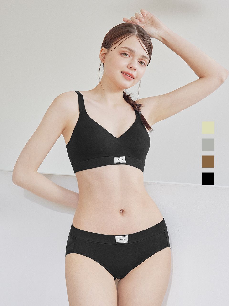 MUSINSA公式 | HYGGE UNDERWEAR イフェクトスポーツブラパンティセット