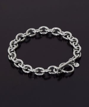 남성 패션 오벌 링크 티타늄 굵은 체인 팔찌 MFJBM38