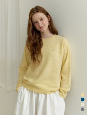 Fluffy cashmere wool knit - (4 colors)