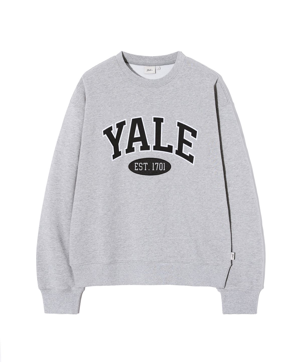 예일(YALE) 투톤아치 스웨트셔츠 그레이