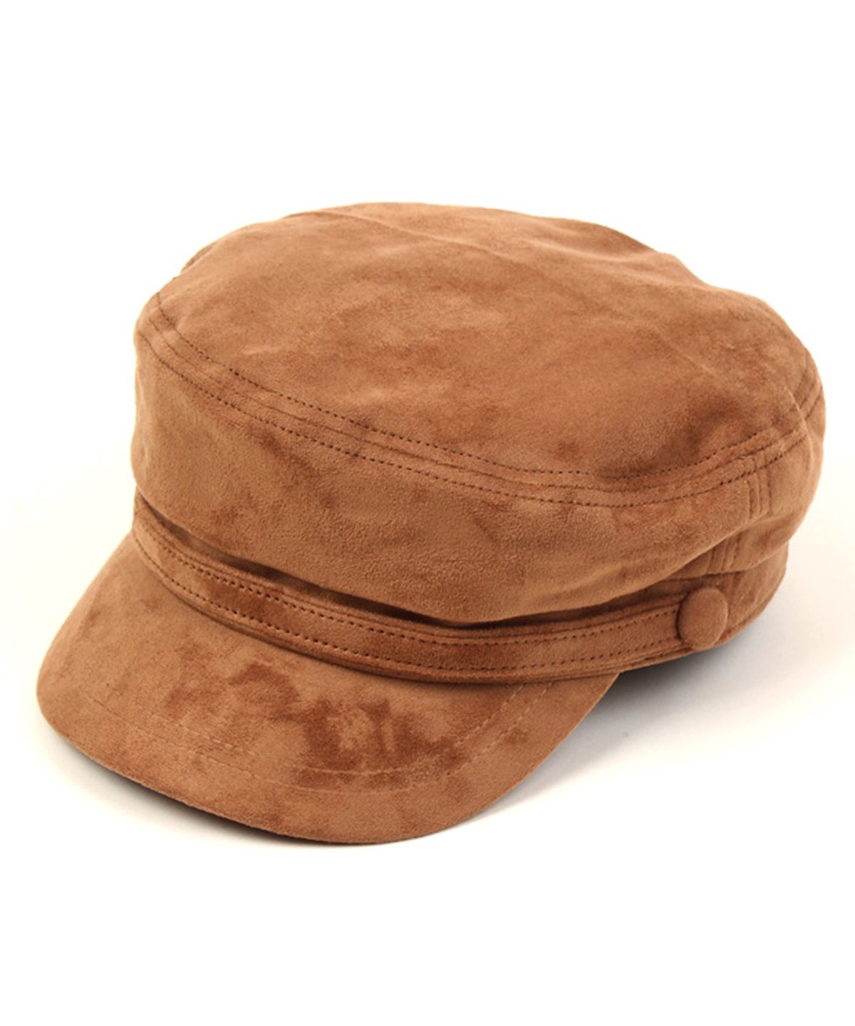 유니버셜 케미스트리(UNIVERSAL CHEMISTRY) Brown Suede Line Marine Cap 마린캡