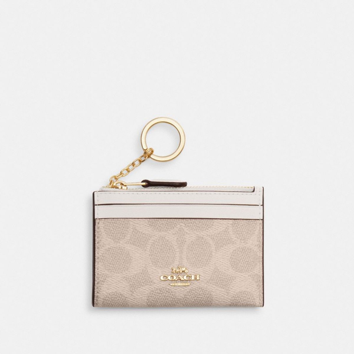 코치(COACH) 미니 스키니 ID 케이스 인 시그니처 캔버스 CW870 IMXDM