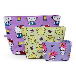 [바쿠백] 고 파우치 3size 세트 Hello Kitty Florals