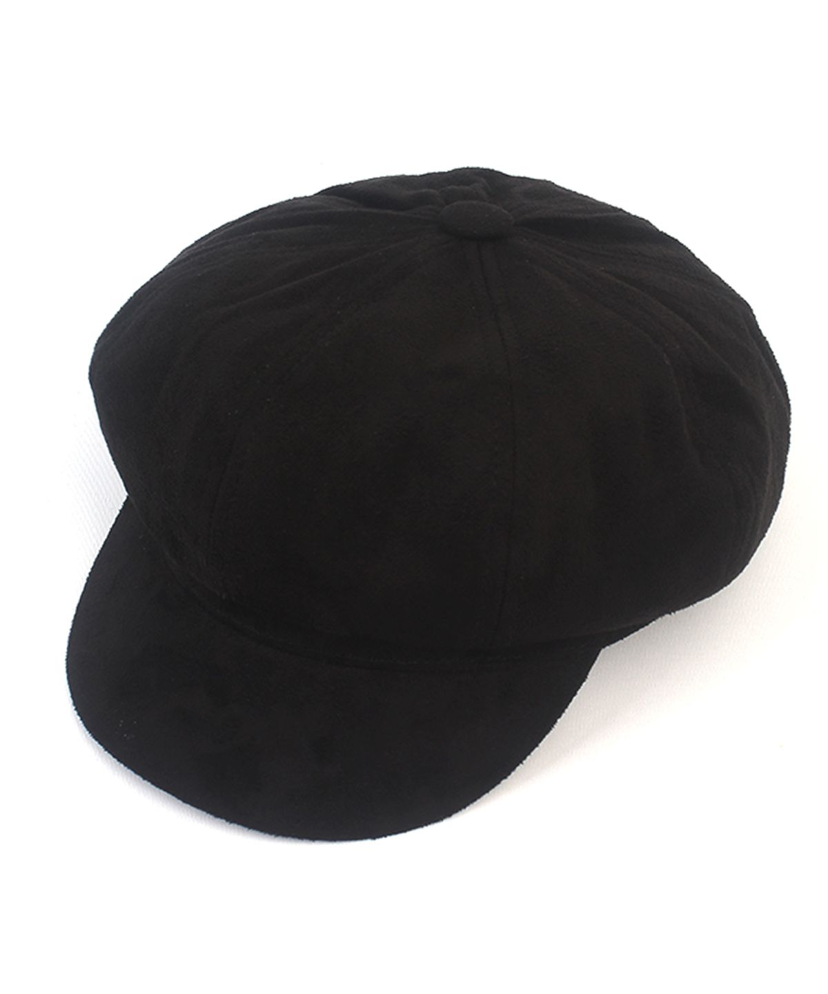 유니버셜 케미스트리(UNIVERSAL CHEMISTRY) Black Suade Newsboy Cap 뉴스보이캡
