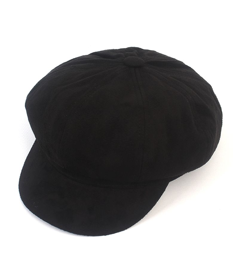 Black Suade Newsboy Cap 뉴스보이캡