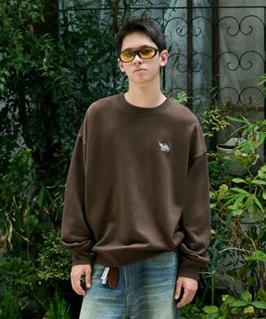 슬램로고 어센틱 맨투맨 티셔츠 브라운 FMT602-Z