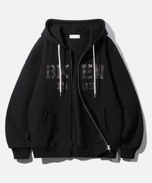 BKEN 1583 후드 집업 BK7990_블랙