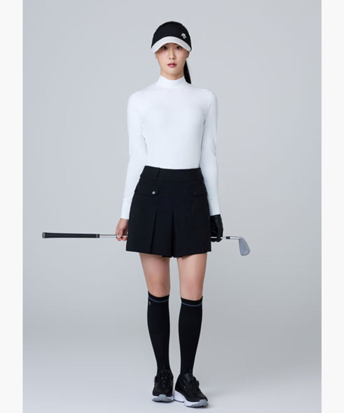 데상트 골프(DESCENTE GOLF) 여성 플리츠 쇼츠 (DQ32WFSP8A)