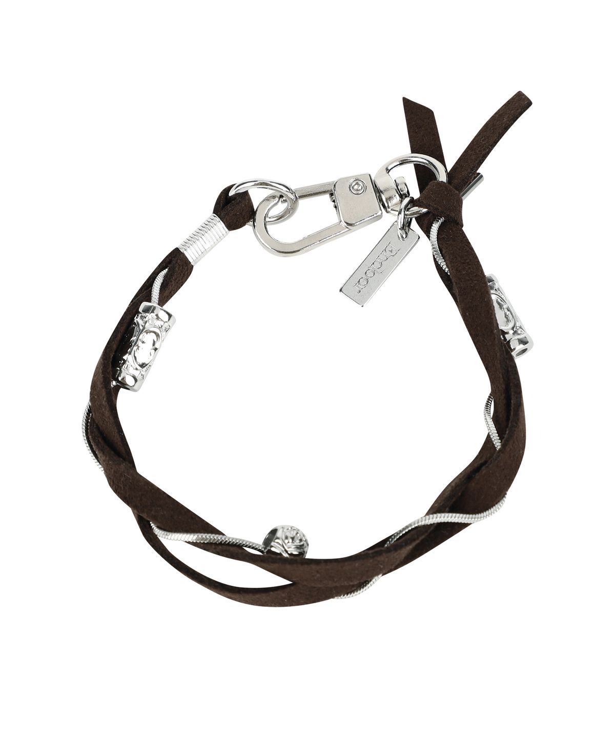엔도어(ENDOOR) Steel & Thread bracelet (Suede brown)