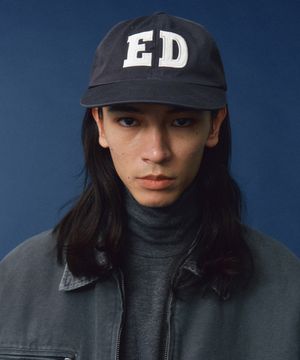 E D 6panel cap (dark gray)