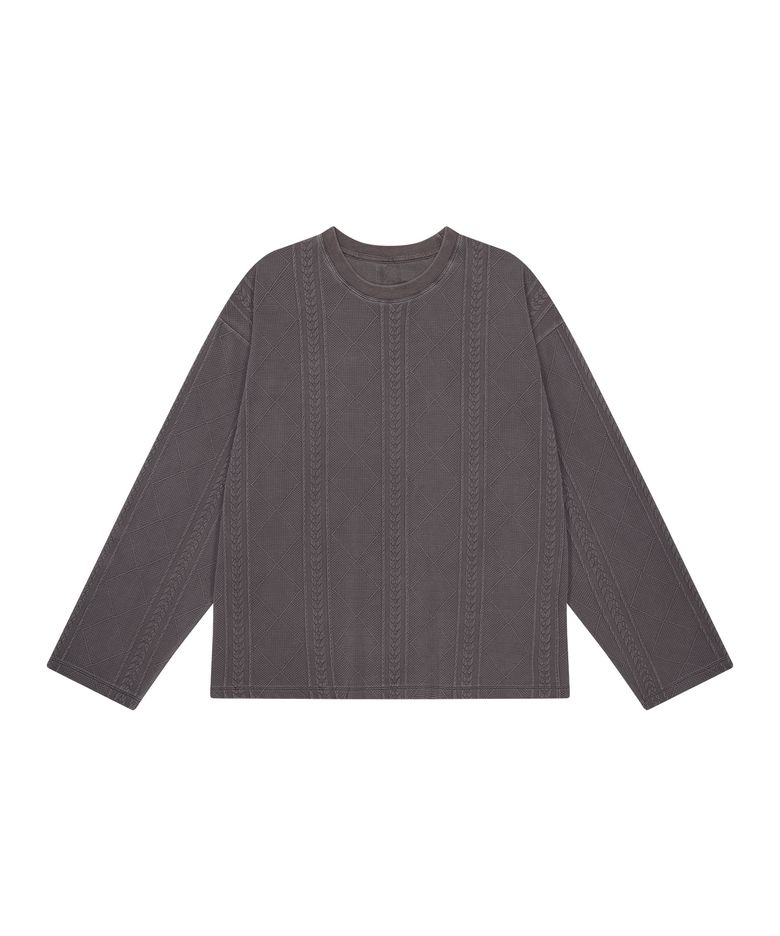 Time stitch vtg long sleeve (vtg brown)