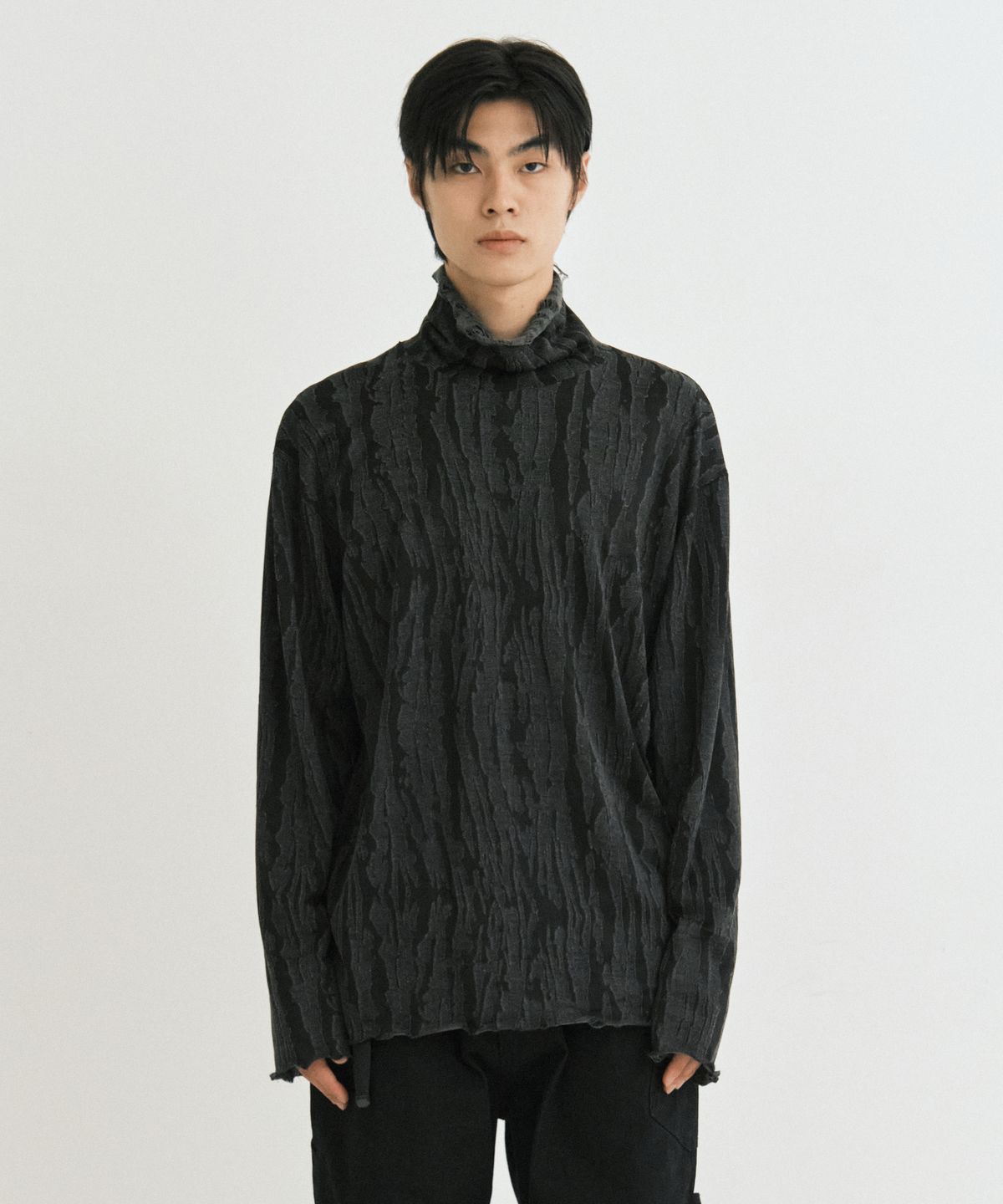 엔도어(ENDOOR) Vintage reversible Turtleneck (gray-black)