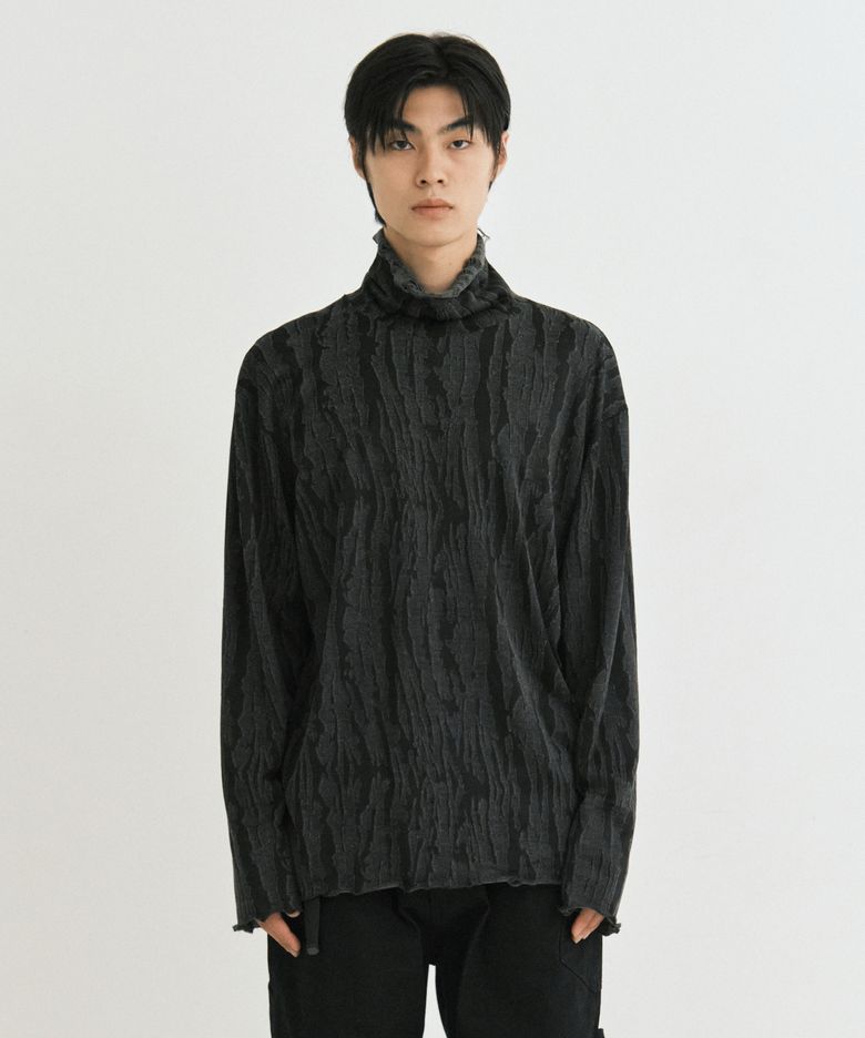 Vintage reversible Turtleneck (gray-black)