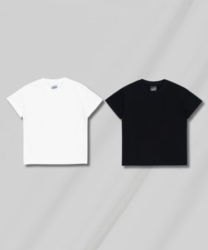 [2PACK] [키즈] 18수 코튼 무지 반팔티 (2COLOR)