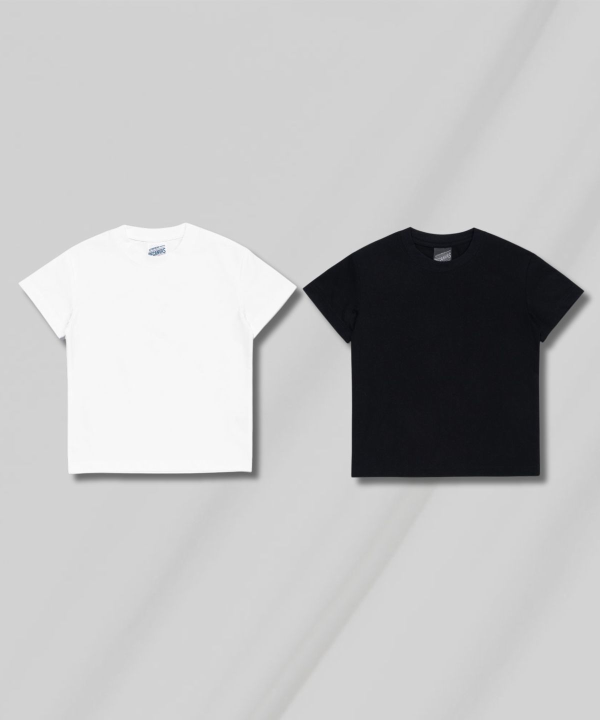 비캔버스(BECANVAS) [2PACK] [키즈] 18수 코튼 무지 반팔티 (2COLOR)