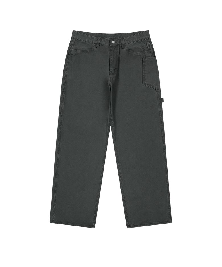 Washed duck double pants (gray)