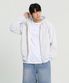 2-WAY 베이직 이중지 후드집업 (White Melange)