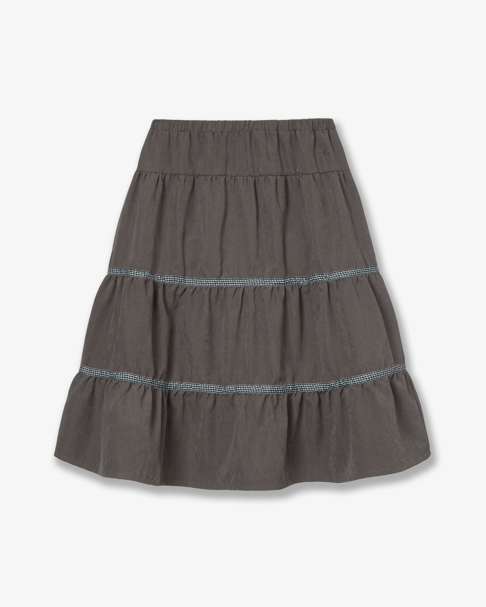aeae CHECK MIDI TIERED SKIRT ミディスカート 에이이에이이(AEAE) CHECK MIDI TIERED SKIRT [BROWN] - 사이즈 & 후기