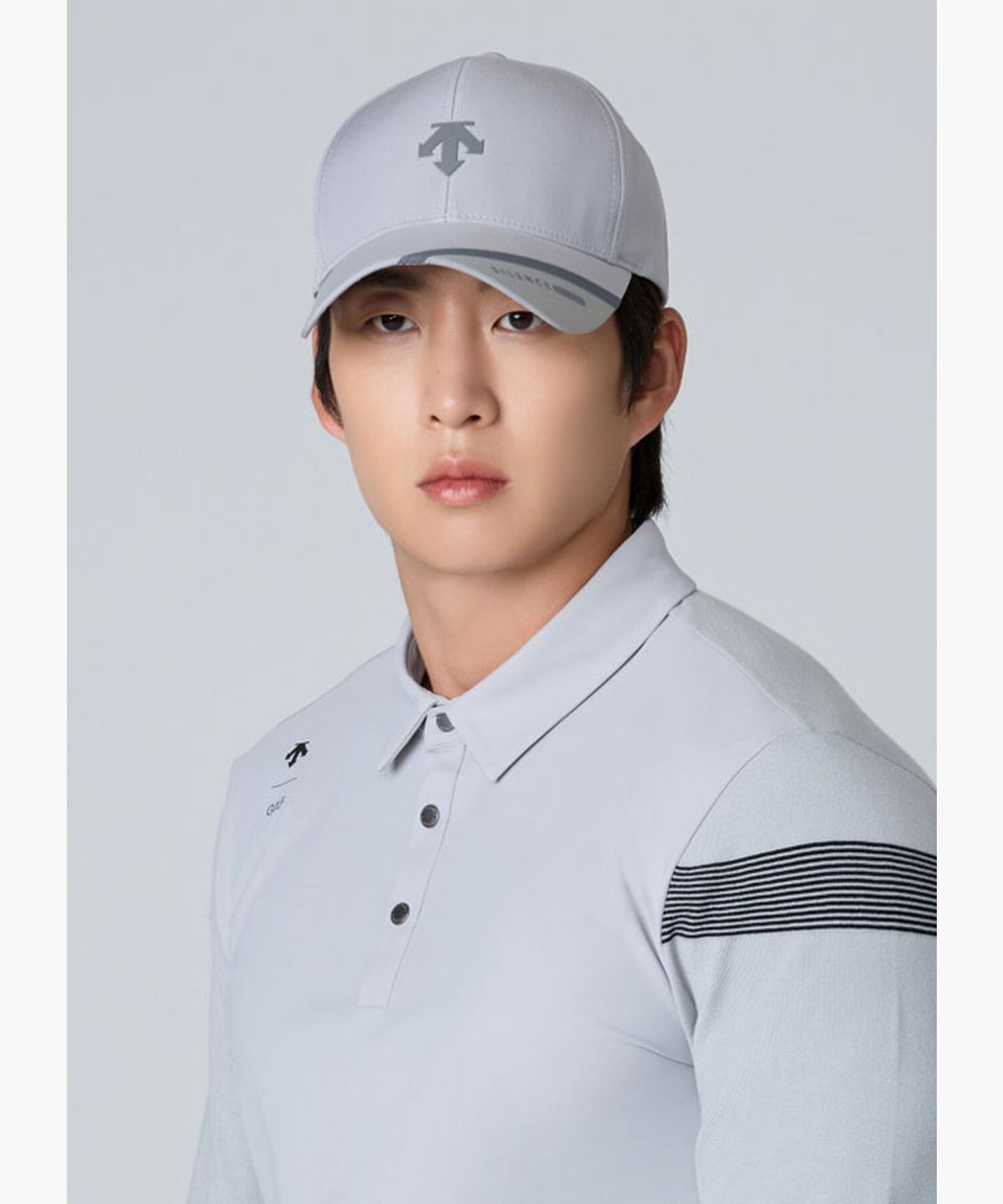 데상트 골프(DESCENTE GOLF) 남성 6쪽 챙 포인트 사일런스 캡 (DQ32MFCP90)