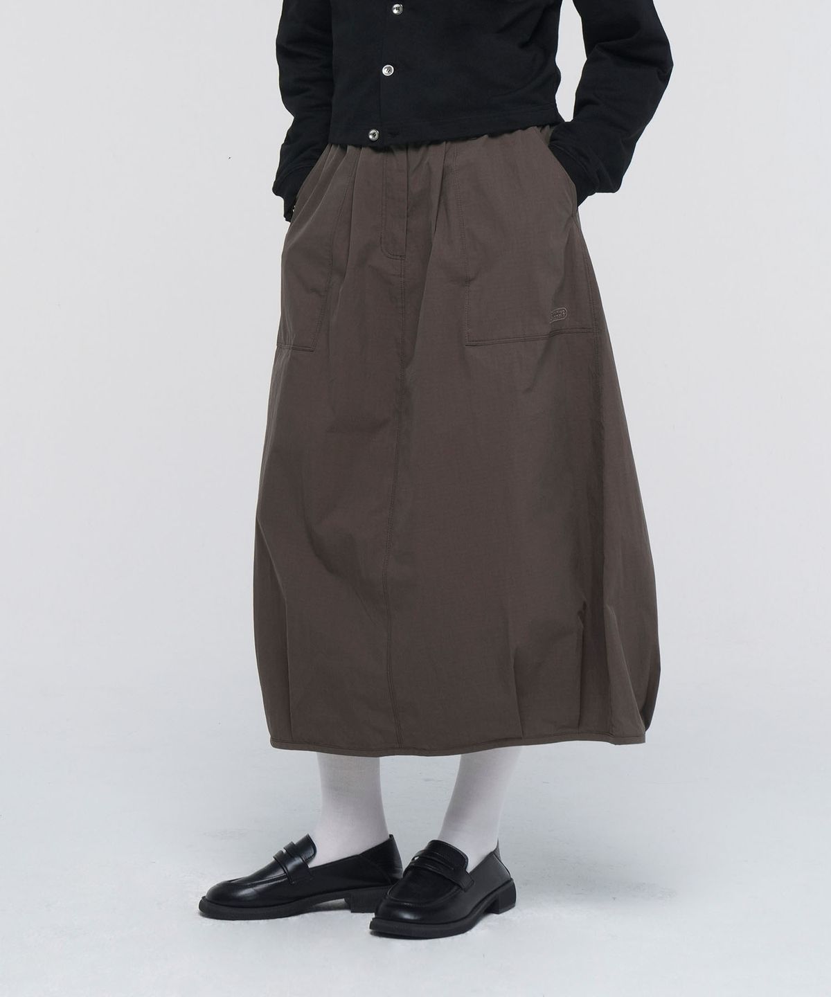 아웃도어 프로덕츠(OUTDOOR PRODUCTS) W BALLOON RIPSTOP LONG SKIRT (BROWN)
