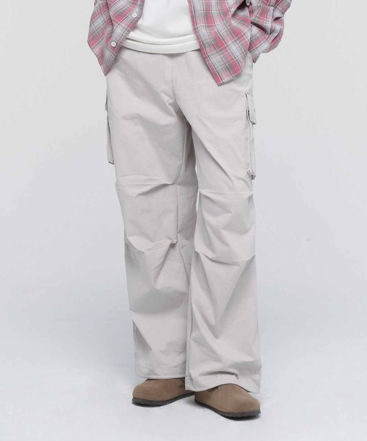 아웃도어 프로덕츠(OUTDOOR PRODUCTS) W COTTON PARACHUTE PANTS (LIGHT GRAY)