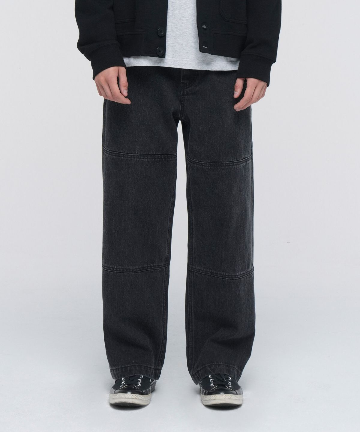 아웃도어 프로덕츠(OUTDOOR PRODUCTS) DENIM DOUBLE KNEE PANTS (GRAY)