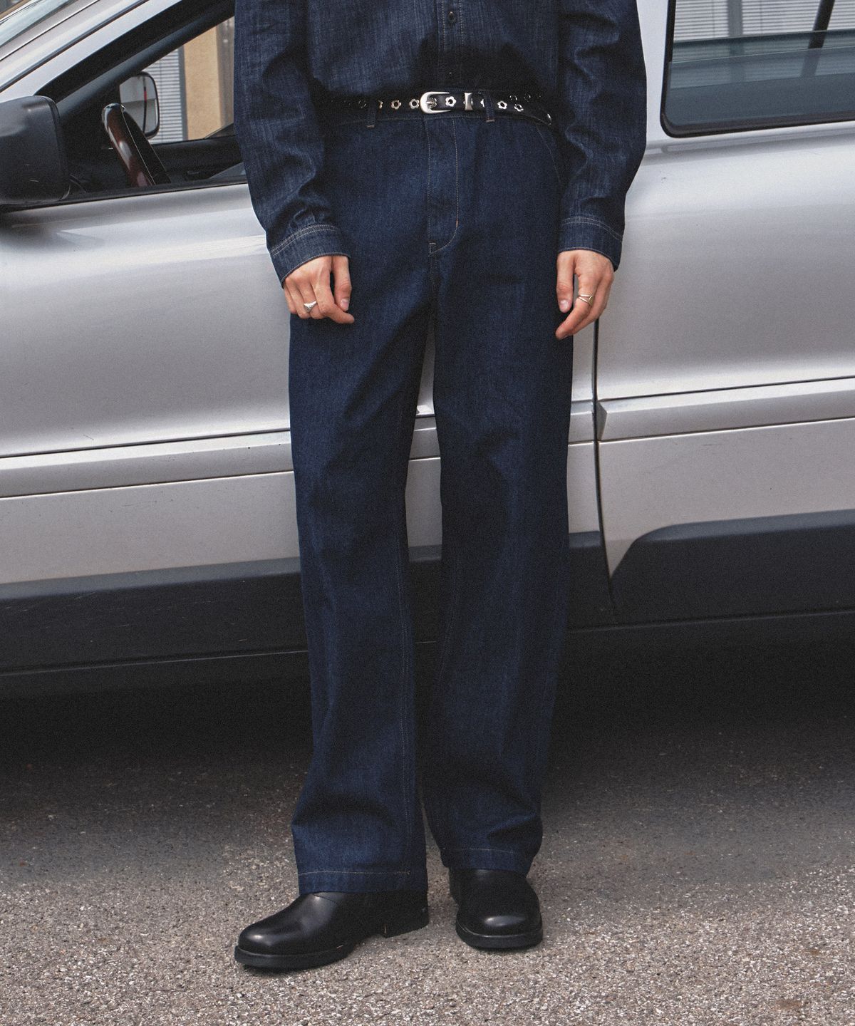 아웃도어 프로덕츠(OUTDOOR PRODUCTS) DENIM SIDE BANDING PANTS (BLUE)