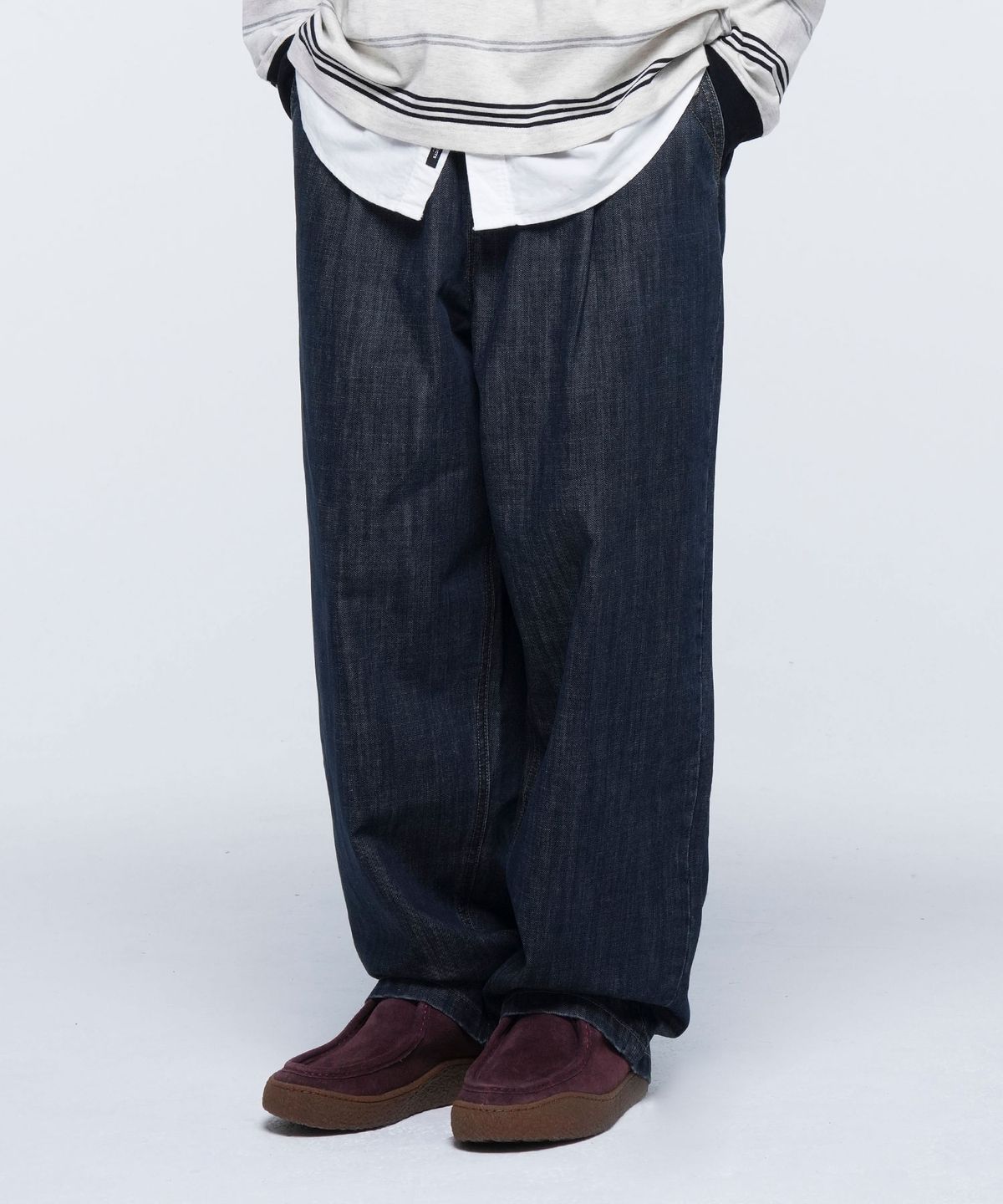 아웃도어 프로덕츠(OUTDOOR PRODUCTS) WIDE STRING DENIM PANTS (INDIGO BLUE)