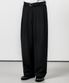 투턱 와이드 슬랙스 블랙
