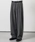 투턱 와이드 슬랙스 그레이