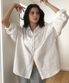 오버사이즈드 에센셜 셔츠-아이보리