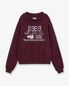 WEB LOGO LOOSED HOODIE [BURGUNDY]