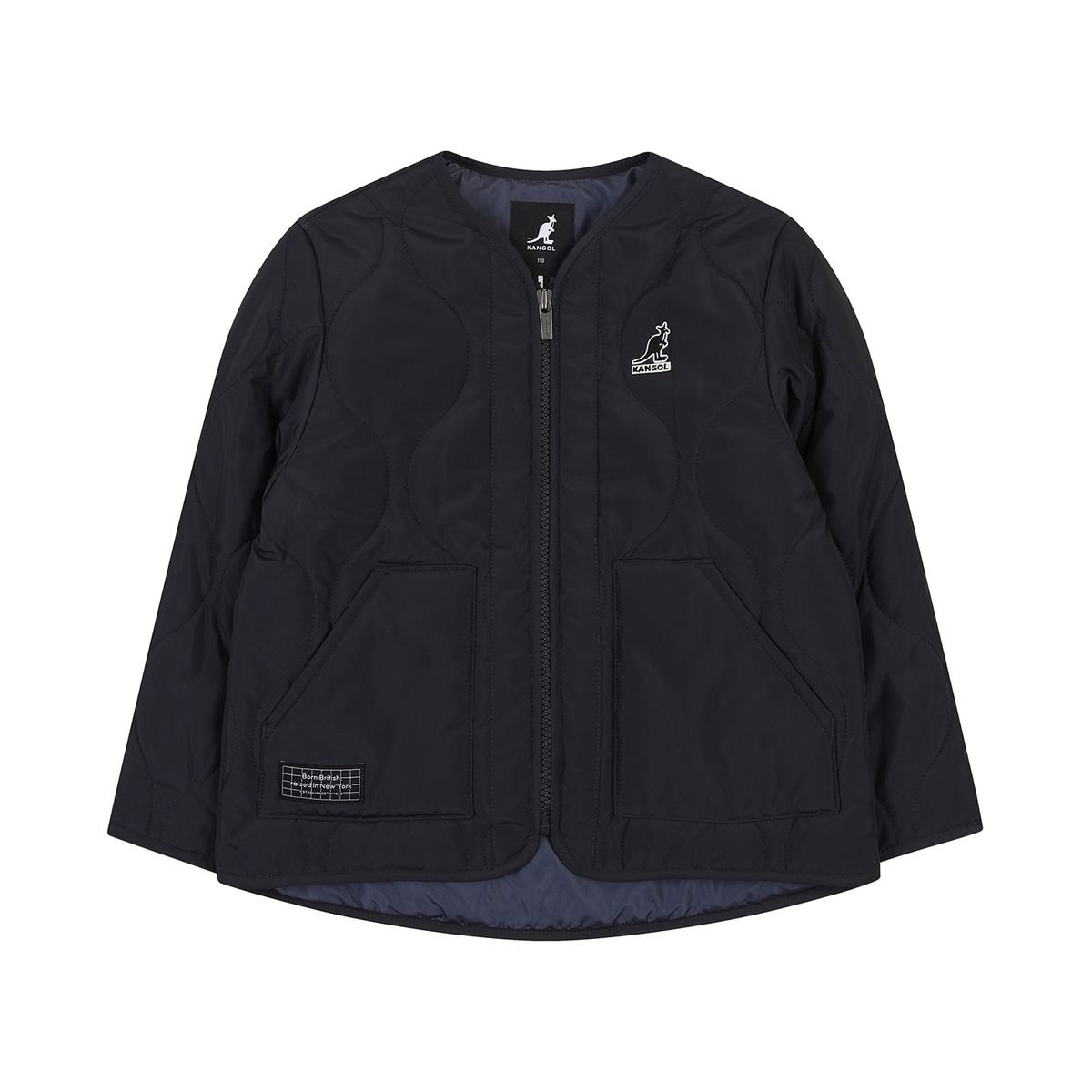 캉골키즈(KANGOL KIDS) 카라리스 퀼티드 점퍼 RD 0203 네이비