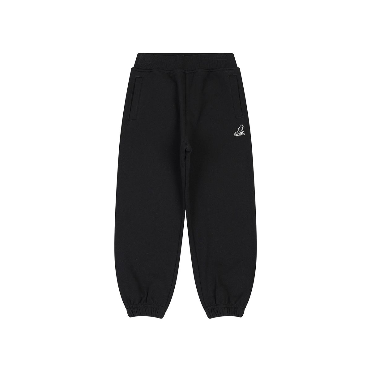 캉골키즈(KANGOL KIDS) 와이드 핏 저지 조거 팬츠 RC 0203 블랙