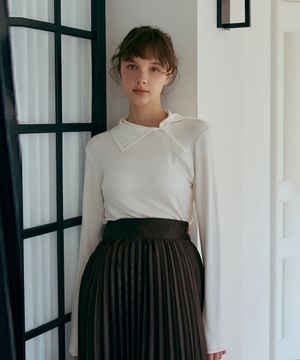 사이드버튼 터틀넥 티셔츠-3color