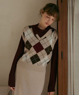 램스울 아가일 베스트-베이지