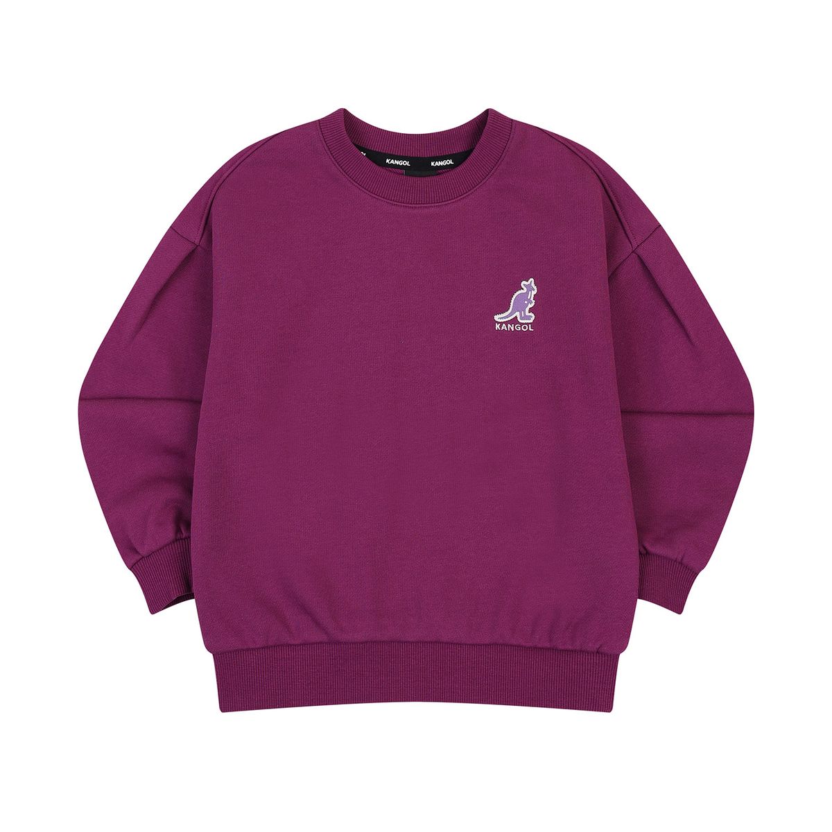 캉골키즈(KANGOL KIDS) 퍼브 슬리브 스웻셔츠 RD 2102 퍼플
