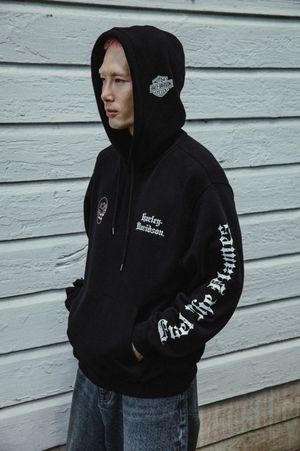 OL 아메리칸 레전드 풀오버 후디_블랙 HH15309302