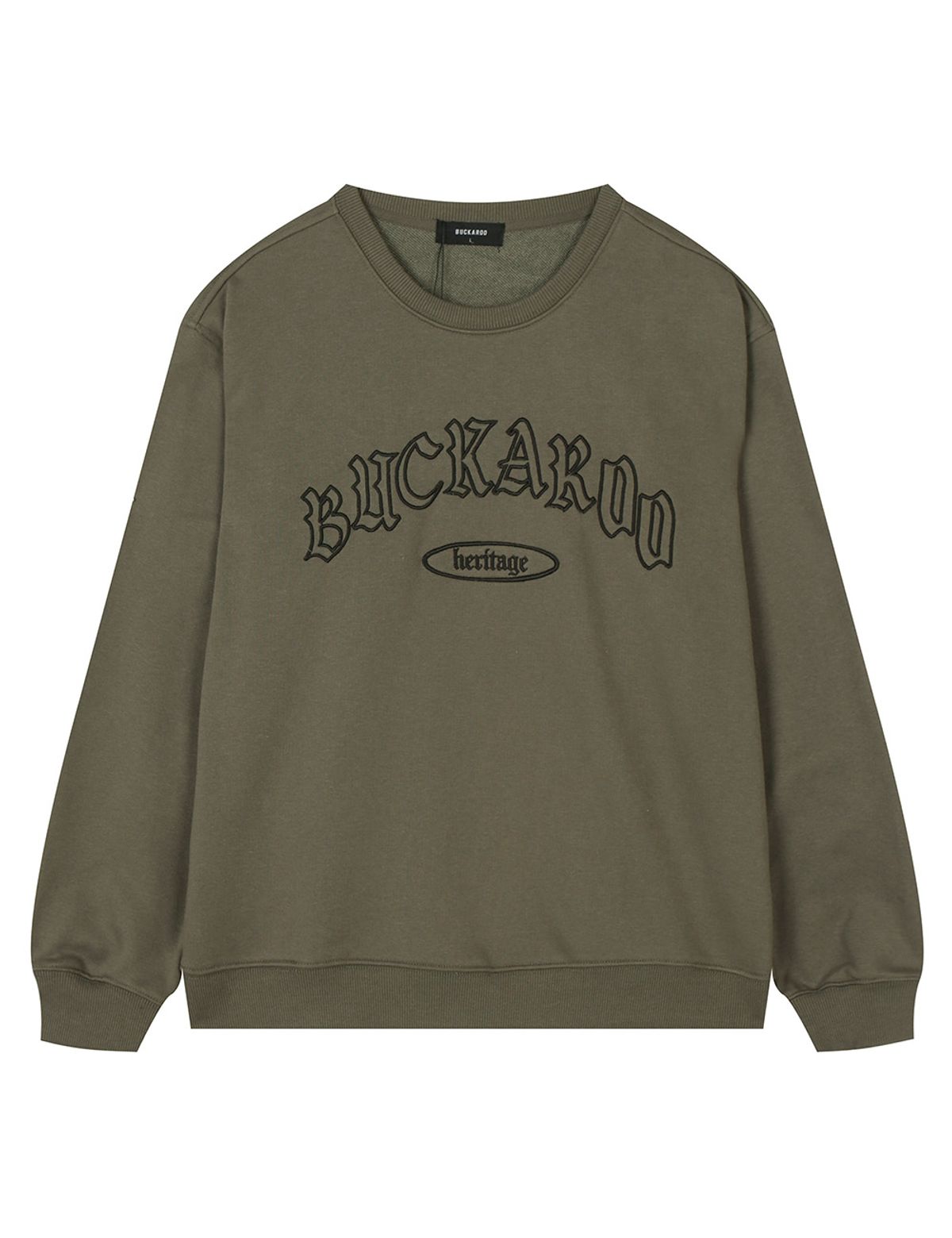 버커루(BUCKAROO) C/P 쭈리 맨투맨 다크 카키
