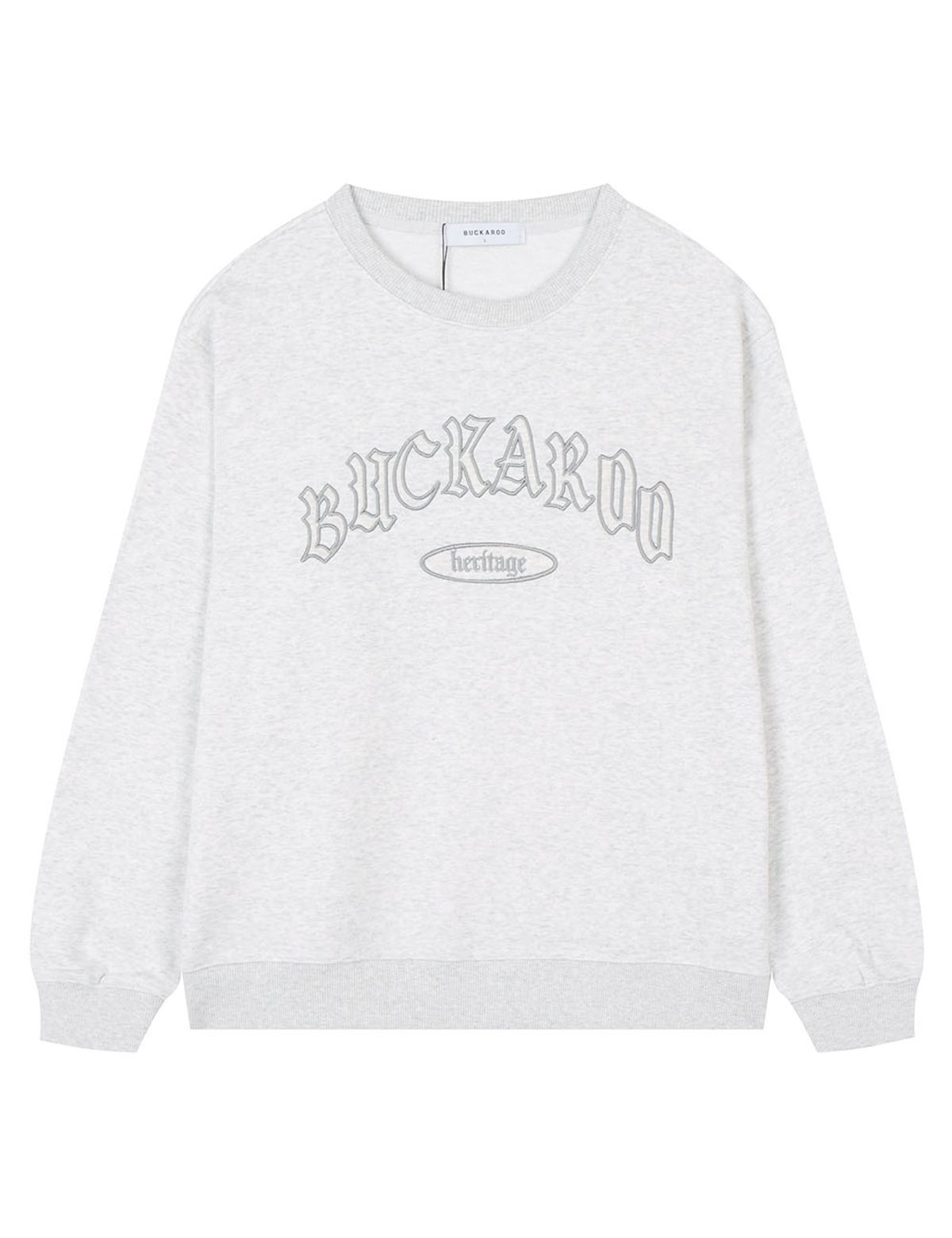 버커루(BUCKAROO) C/P 쭈리 맨투맨 라이트 그레이