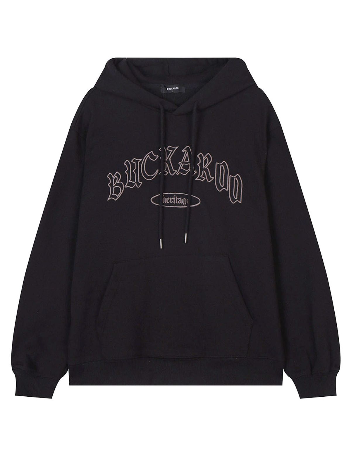 버커루(BUCKAROO) C/P 쭈리 후드티셔츠 블랙