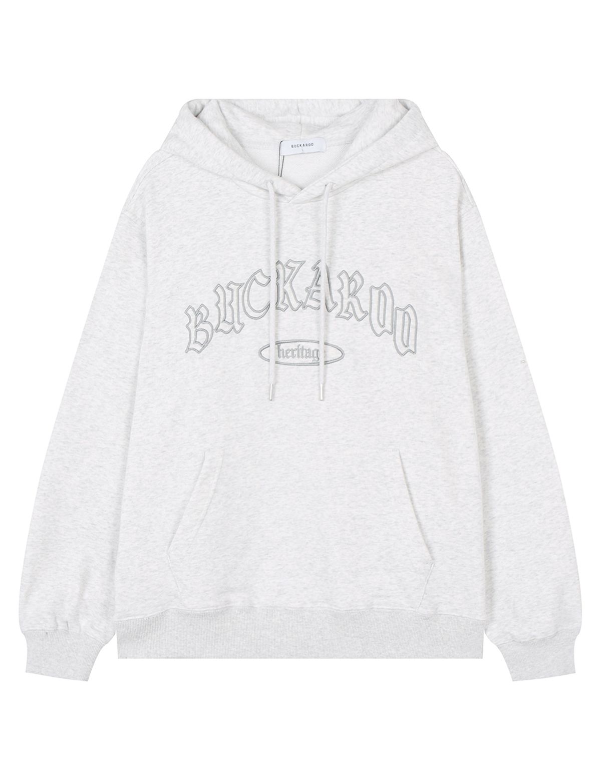 버커루(BUCKAROO) C/P 쭈리 후드티셔츠 라이트 그레이