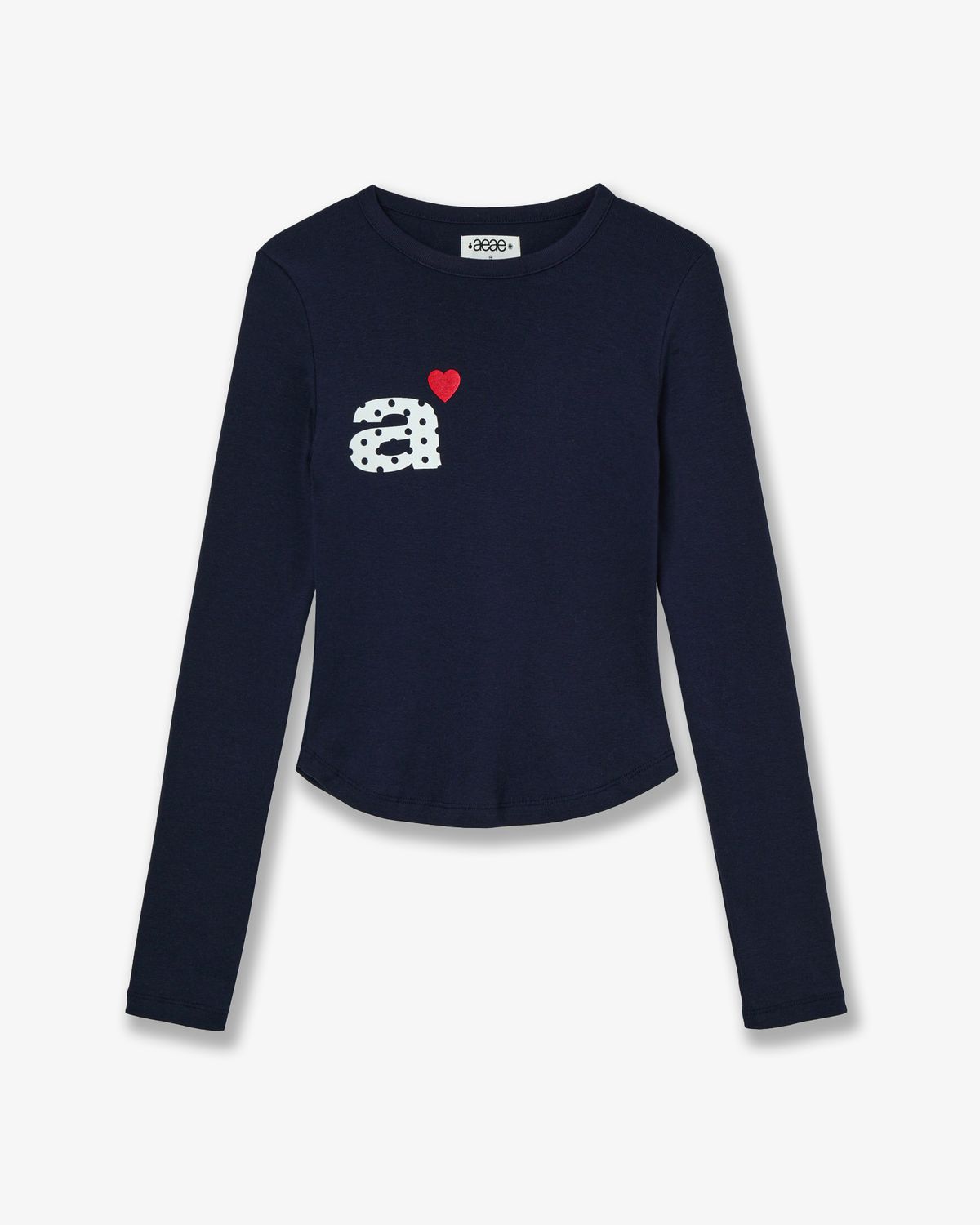 에이이에이이(AEAE) DOT SMALL LETTER L/S [NAVY]