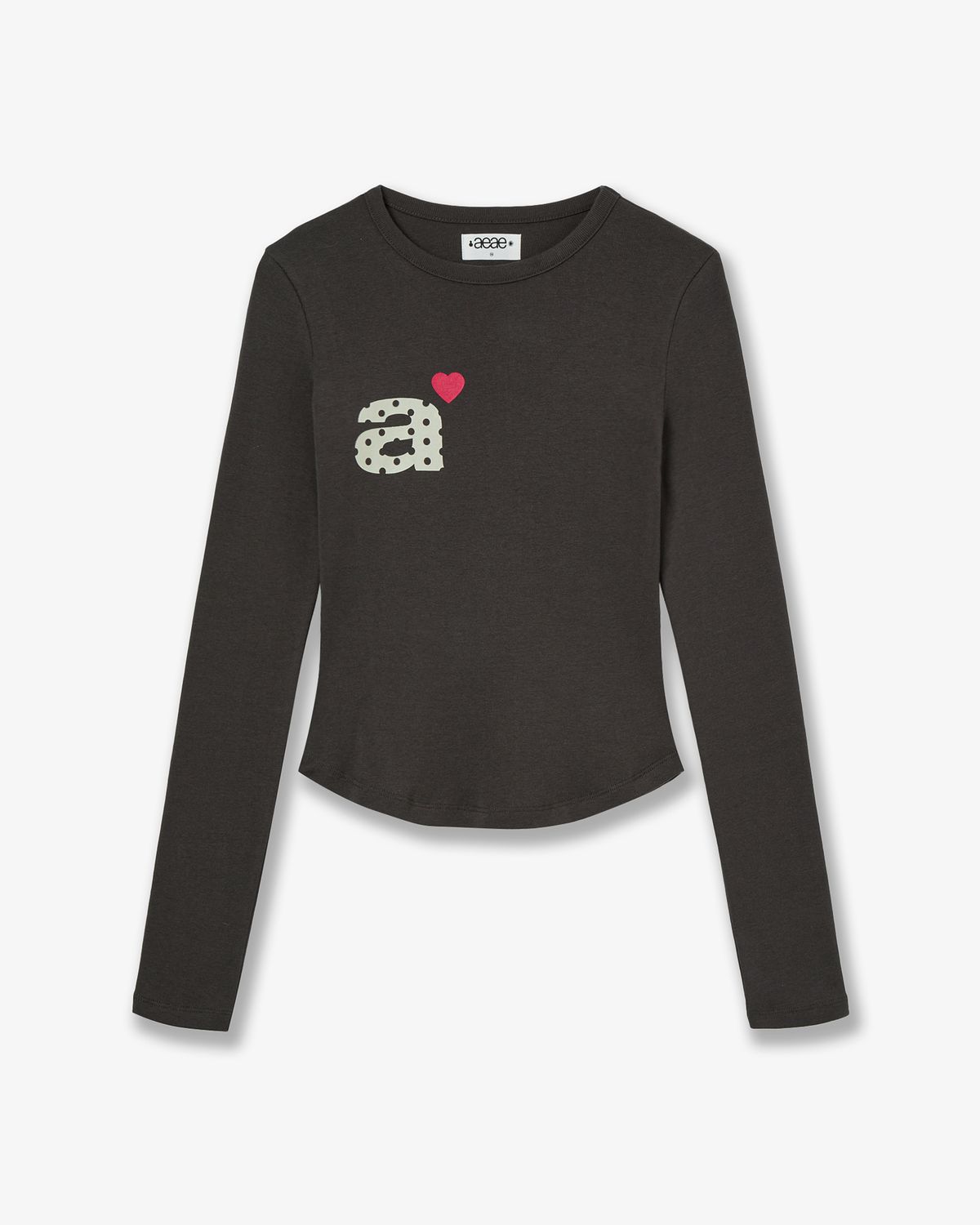에이이에이이(AEAE) DOT SMALL LETTER L/S [DARK BROWN]