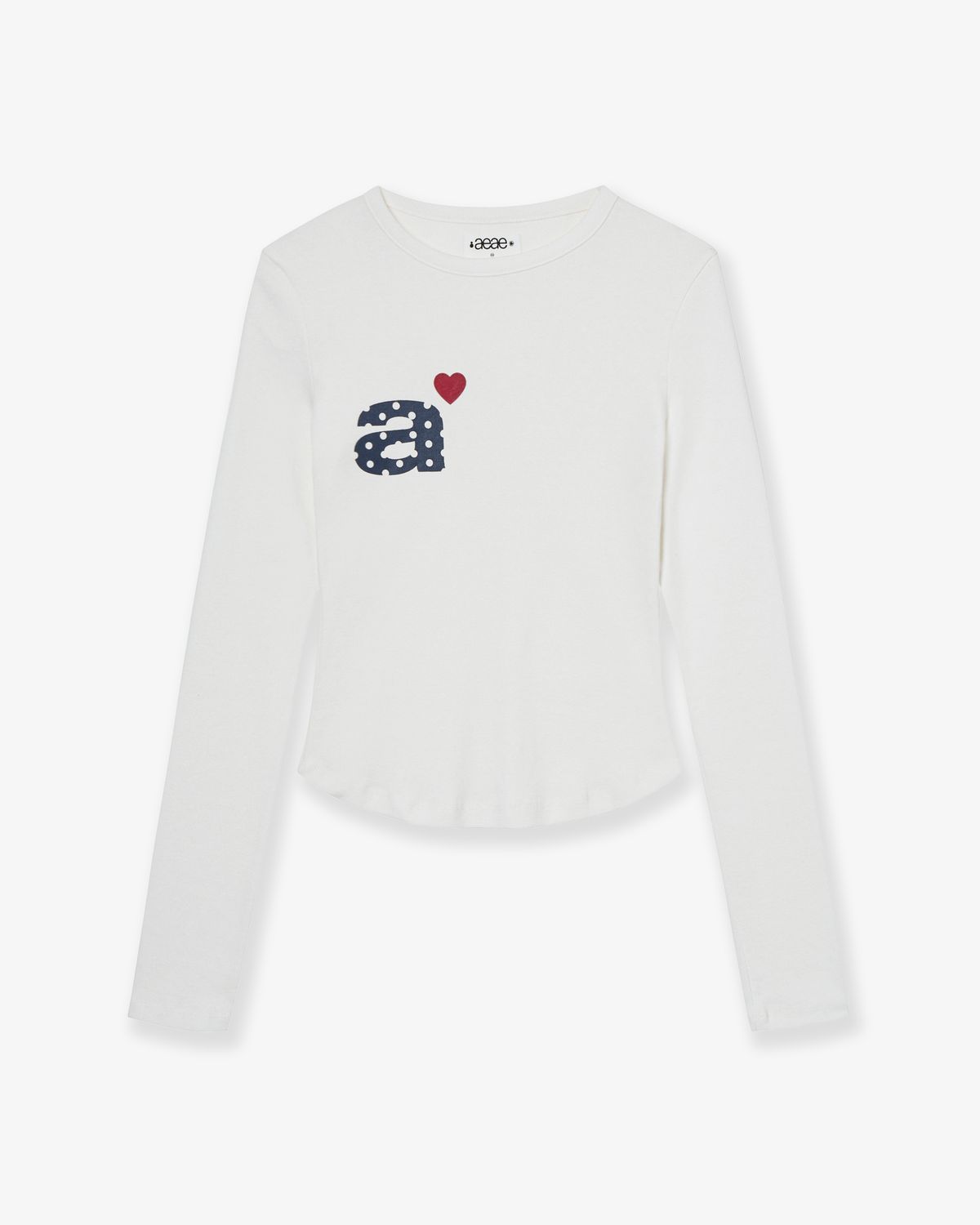 에이이에이이(AEAE) DOT SMALL LETTER L/S [WHITE]