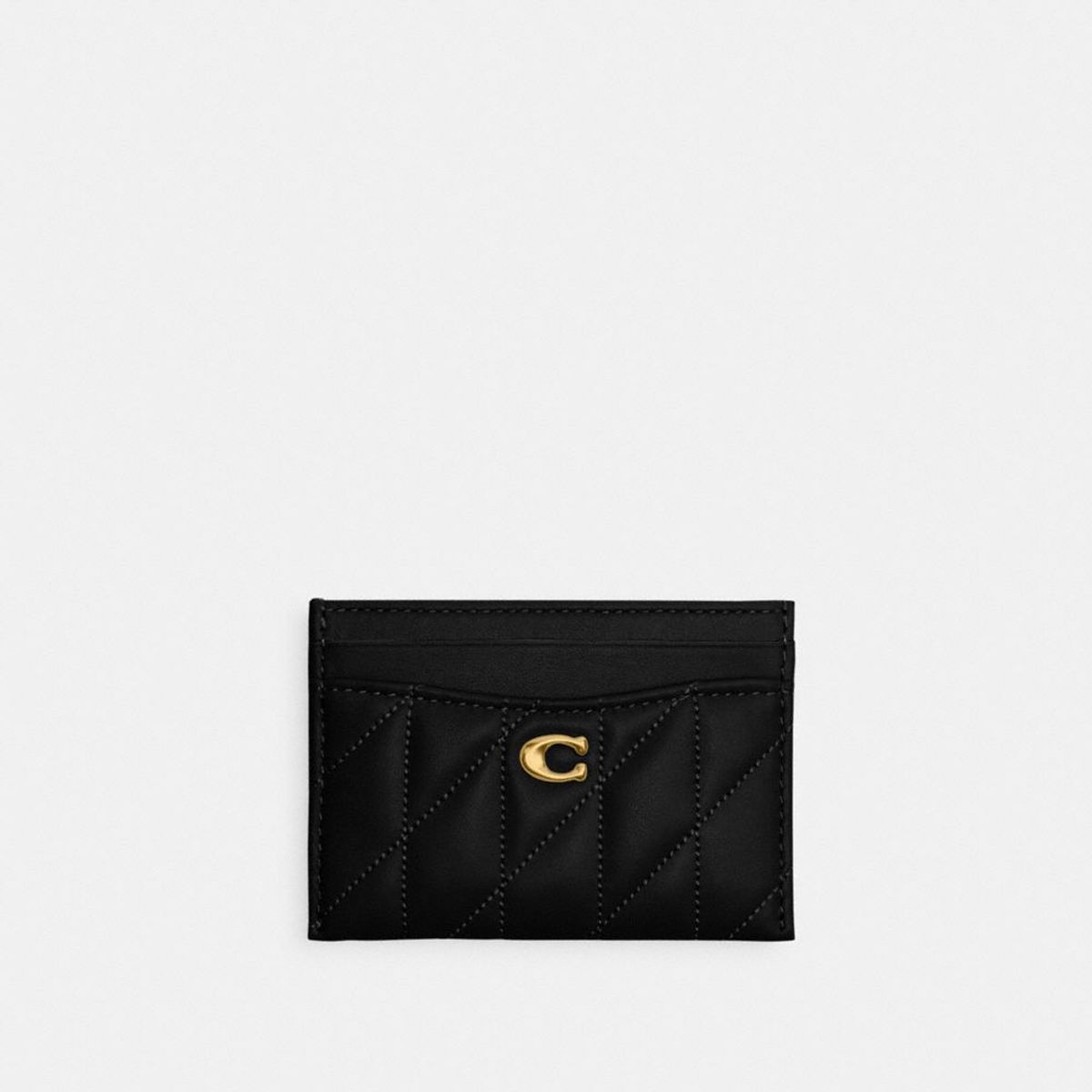 코치(COACH) 카드 케이스 위드 필로우 퀼팅 CM434 B4/BK