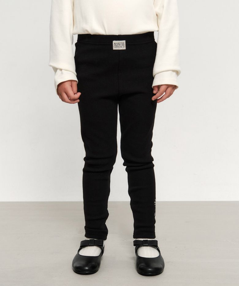 KIDS W BASIC LEGGINGS black