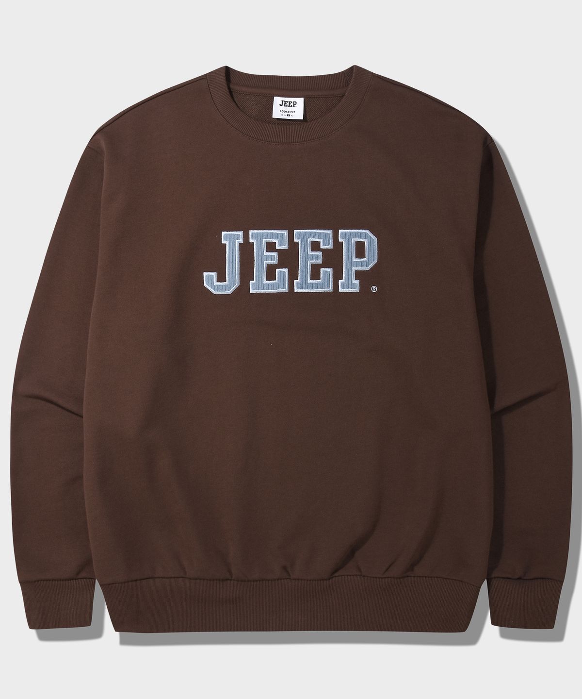 지프(JEEP) 무스 코듀로이 빅로고 맨투맨 (JQ5TSU826BR)