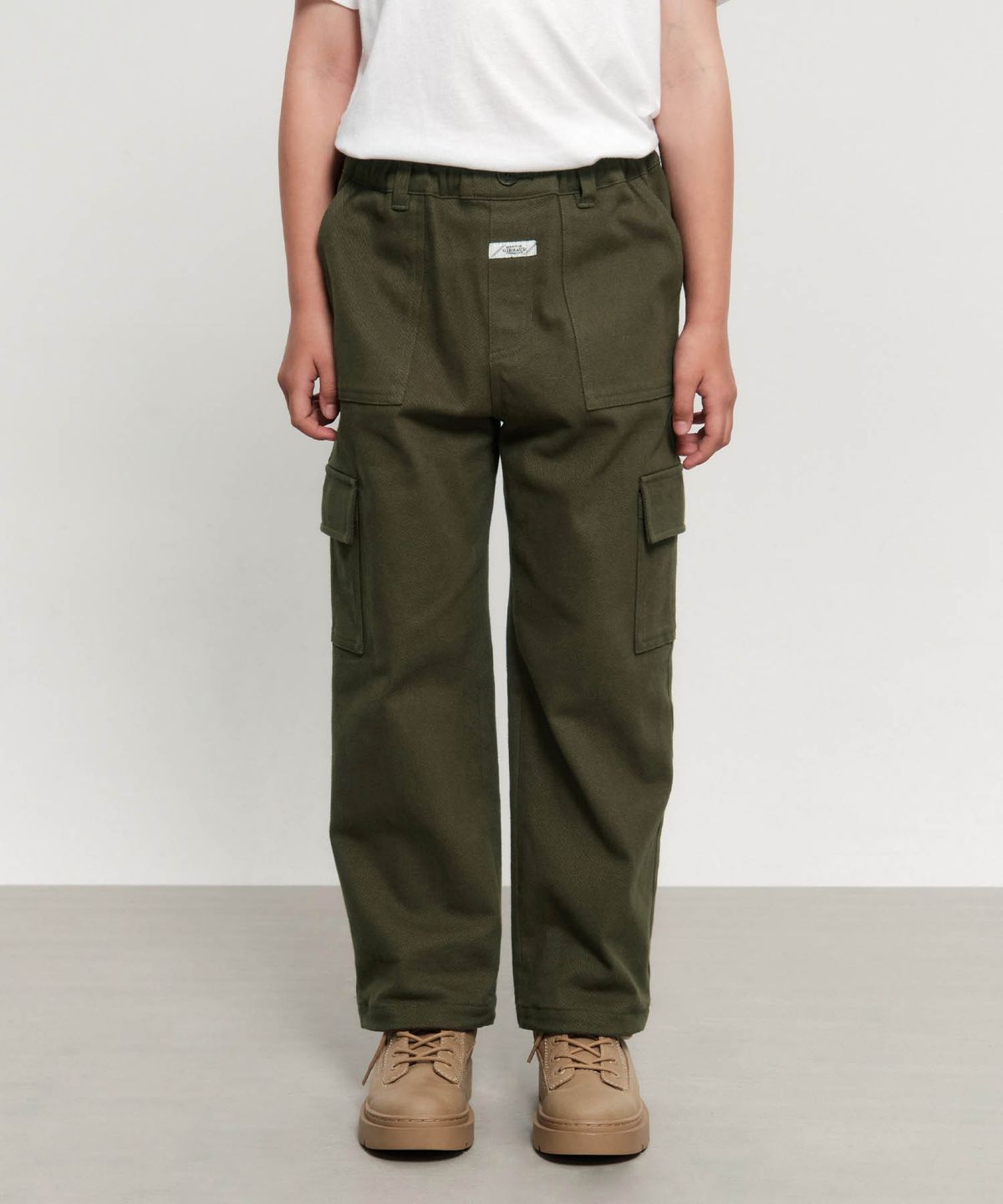 마리떼 키즈(MARITHÉ KIDS) KIDS CARGO COTTON PANTS khaki