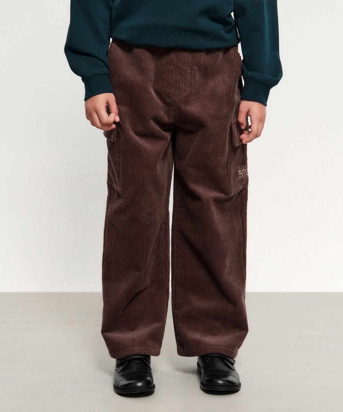 마리떼 키즈(MARITHÉ KIDS) KIDS CORDUROY CARGO PANTS brown